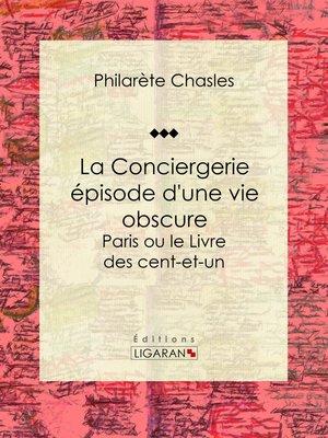 cover image of La Conciergerie--épisode d'une vie obscure